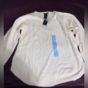 Womens White Knit Sweater